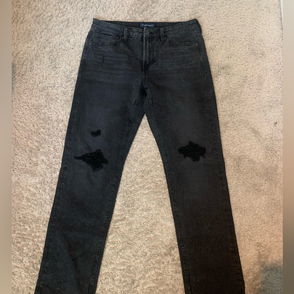 Black ripped jeans